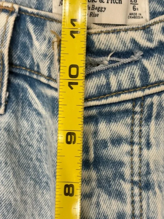 Abercrombie & Fitch Classic High-Rise Light Blue Women’s Jeans Size 6/28 R - Picture 5 of 6